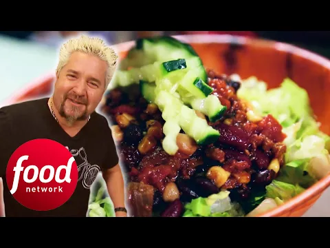 Guy Fieri Takes A Shot At Eating The Turkey Drive Chilli l Diners, Drive-Ins & Dives