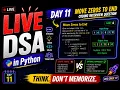 Day Live DSA in Python Move Zeros to End Coding Interview Question
