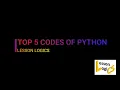 Top python codes Palindrome Armstrong Reverse pattern and Leap Year
