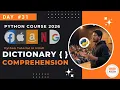 Dictionary Comprehension in Python in Hindi Python Explained Simply Python Hindi Course