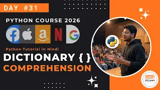 Dictionary Comprehension in Python in Hindi Python Explained Simply Python Hindi Course