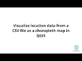 How to visualize location data from a CSV file as a choropleth map in QGIS