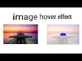 How to Create Image Hover Effect with CSS html VSCode