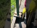 Smart Technique for Concreting Steel Fence Posts Using Bricks and Stones!