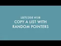 Code with Jess - Leetcode Copy A List with Random Pointers