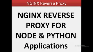 NGINX REVERSE PROXY FOR NODE PYTHON Applications Nginx Tutorial