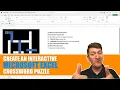 Create an Interactive Crossword Puzzle with Microsoft Excel