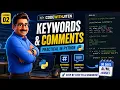 Python Keywords Comments with examples AI ML in 90 Days CodeWithJiten