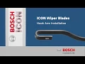 Bosch ICON Hook Arm Wiper Blade Installation