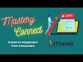 Mastery Connect Document Assessment