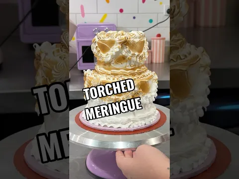 TORCHED MERINGUE CAKE! Full tutorial video available now for our Okie Dokie HQ members!