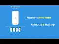 18 Responsive Drink Water App Water Reminder Project Using HTML CSS JavaScript