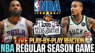 🔴LIVE! 76ERS VS BUCKS • NBA REGULAR SEASON • BASKETBALL PLAY-BY-PLAY COMMENTARY & SCOREBOARD