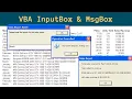 InputBox MsgBox in Excel VBA Tutorial