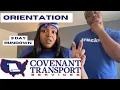 Covenant transportation orientation 3 day rundown