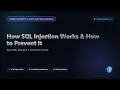 How SQL Injection Works How to Prevent It Explained in Under 5 Minu CyberBruhArmy in