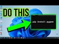 Installing IDLE Python and the PyGame Library on Windows 11