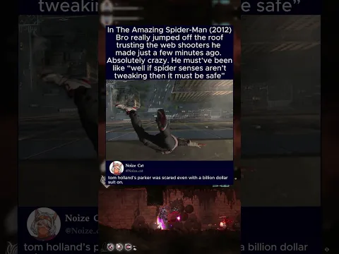 In The Amazing Spider-Man (2012) Bro really jumped off the roof trusting the web shooters he made
