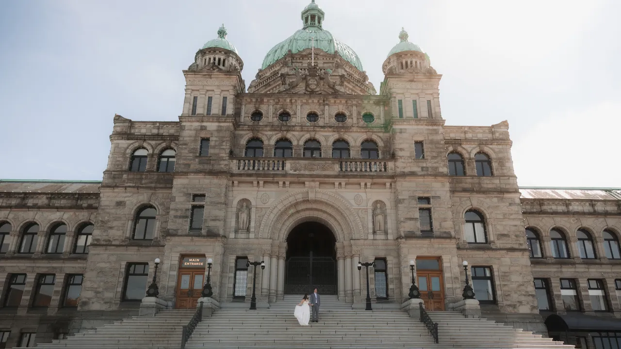 Watch Devina & Evan’s engagement film at Victoria, BC — video preview