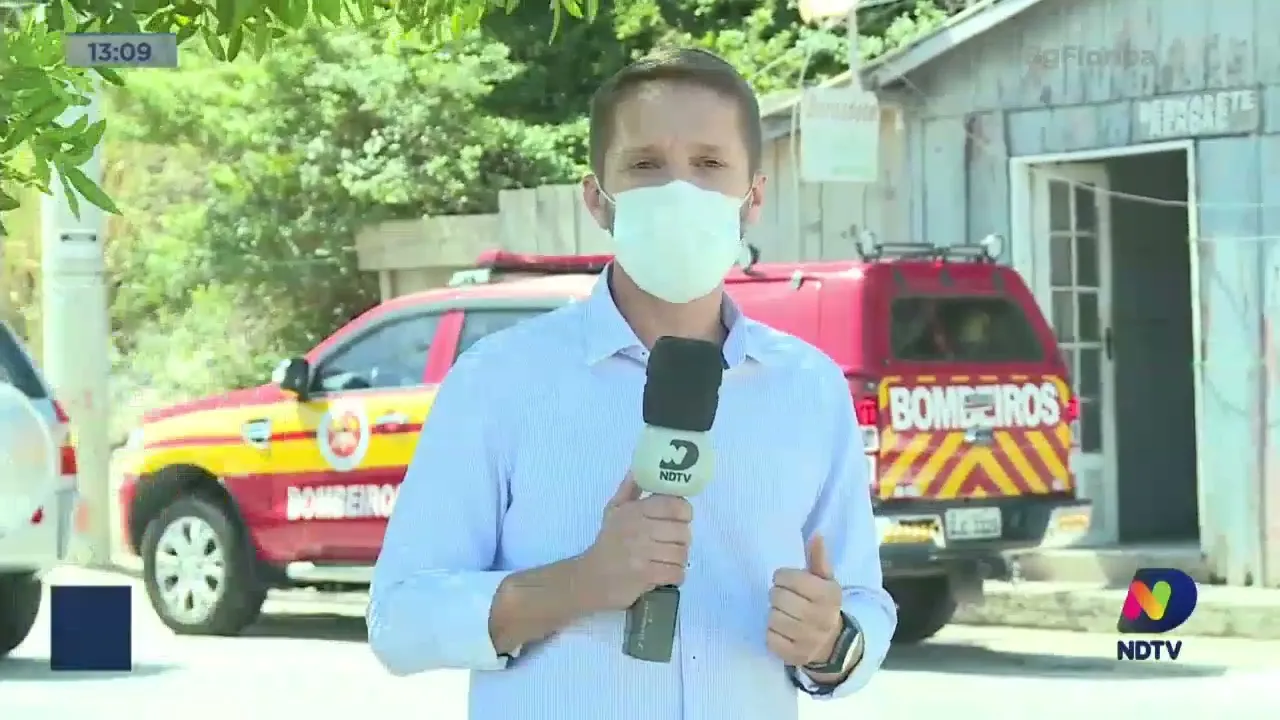 Três imóveis foram destruídos por incêndios em menos de 24 horas em Florianópolis