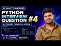 Python Interview Question Character Frequency in a String 100 Python Series