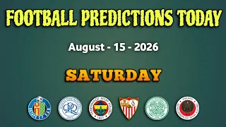 FOOTBALL PREDICTIONS TODAY Laliga Eredivisie Championship Tips