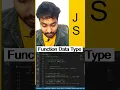 Function Data Type In Javascript