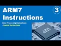 ARM Instruction Set - ARM7 Data Processing Instructions