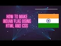 How to make Indian flag using HTML and CSS For beginners Very easy HTML CSS flags