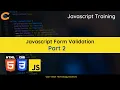 Javascript Validation using Regular Expression Part 2