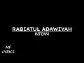 Download Lagu Inteam - Rabiatul Adawiyah (Lirik)