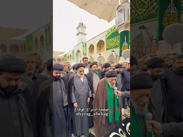 عاجل … الصلاة على جثمان السيد هادي السيستاني في النجف الاشرف