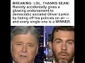 BREAKING LOL THANKS SEAN Hannity accidentally gives a glowing endorsement to democratic socialist