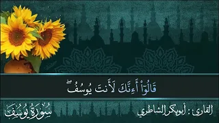 أبوبكر الشاطري تلاوة مبكية من سورة يوسف قالوا أإنك لأنت يوسف 