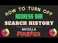 How To Hide Search Suggestions From The Address Bars In The Mozilla Firefox Web Browser PC Guide
