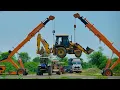 Download Lagu Jcb 3dx Xpert Loading Mud Trolley | New Holland 3630 | John deere Tractor Mahindra crane truck video