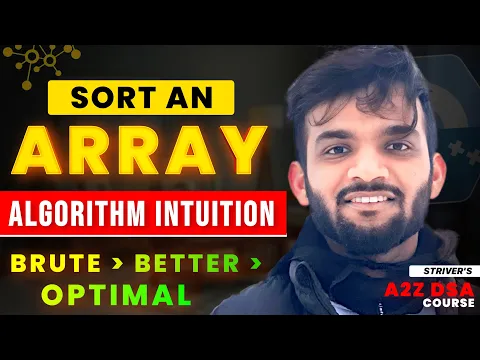 Sort an array of 0's 1's & 2's | Intuition of Algo🔥 | C++ Java Python | Brute-Better-Optimal - YouTube thumbnail