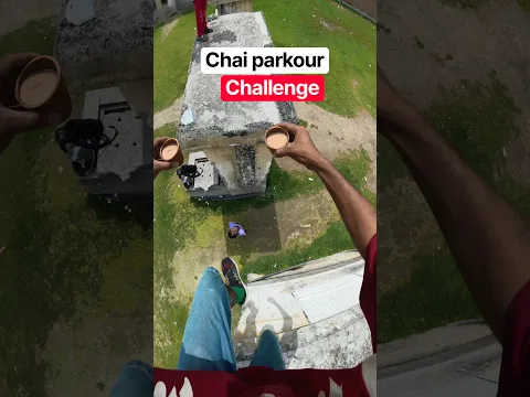 Most funny Chai parkour challenge #chai #parkour #challenge #funny #shorts # #funchallenge