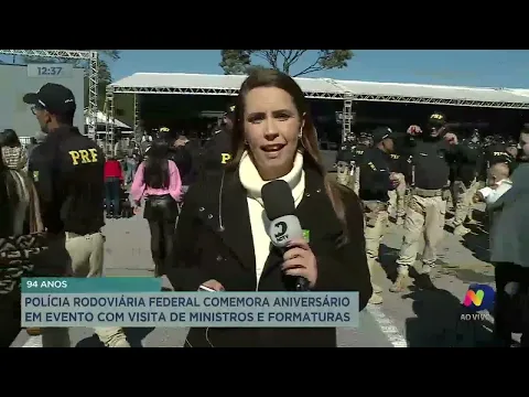 Polícia Rodoviária Federal comemora aniversário em evento com visita de ministros e formaturas