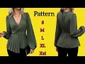 Sew a Stunning Wrap Blouse with Puff Sleeves So Easy Even Beginners Can Do It