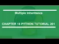 Multiple Inheritance Python tutorial 201