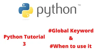 Python Tutorial 3 global Keyword pythonSTACK