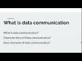 what is data communication