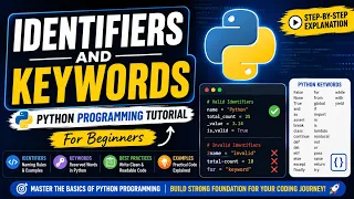 Identifiers and keywords Python Programming Tutorial