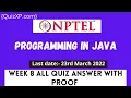 NPTEL PROGRAMMING IN JAVA WEEK 8 ASSIGNMENT ANSWERS 2022