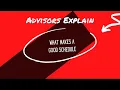 Advisors Explain What Makes a Good Schedule