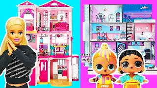 Barbie ve LOL Evleri | Eşya Yerleştirme Yarışı ve Barbie’nin Rüya Evi