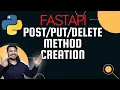 FastAPI PUT POST DELETE API Route methods explained