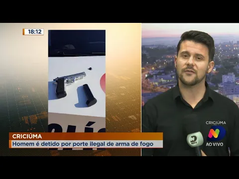 Criciúma: Homem é detido por porte ilegal de arma de fogo