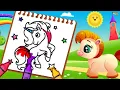 Unicorn Coloring Book - Games for Girls NO ADS